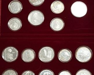 Russian Olympics Silver Coins 