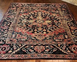 Vintage Hamadan Turkish Rug 9' × 9'
