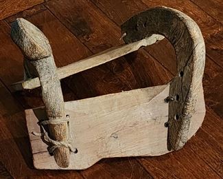 Antique wood Saddle 