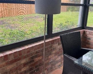 Brushed Silver Floor Lamp