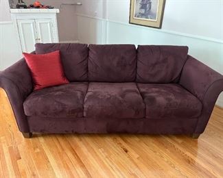 From Italy: Purple MicroSuede Sofa by Italsofa. 