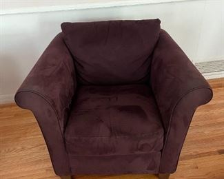 From Italy: Purple MicroSuede Club Chair by Italsofa. 