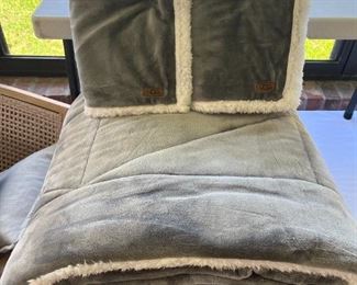 Full/Queen UGG Blanket and 2 Shams