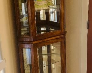 Corner Curio / Display Cabinet