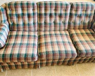 Rustic Plaid Sofa