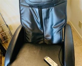 Black Leather Massage Chair Recliner