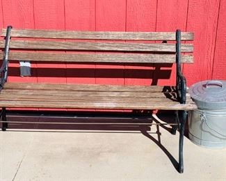 2 of 3 patio benches