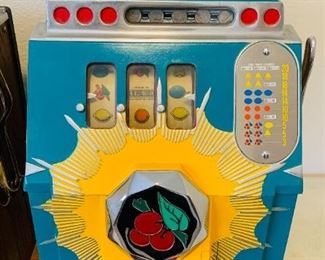 1930's Mills 5c Bursting Cherry Slot Machine
