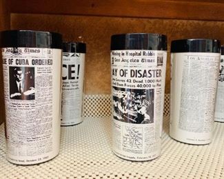 Vintage Los Angeles Times News Tumblers
