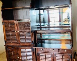 (2) Vintage Cabinets - (1) Bar Cabinet / (1) Storage Cabinet