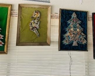 Vintage Beaded / Jewelry Christmas Trees