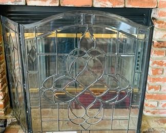 Glass / Metal Fireplace Screen