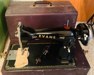 Vintage Evans Sewing Machine