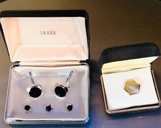 Swank Men's Cuff Links - Tie tack