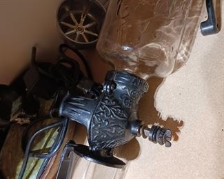 Antique arcade Crystal number 3 coffee grinder