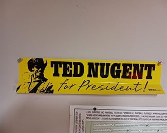 Ted Nugent for president bumper sticker
