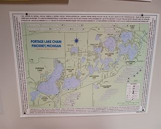 Portage Lake Chain of Lakes map