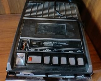 Vintage portable cassette tape player/recorder