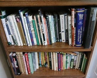 Books on hunting and golfing