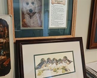 Goldendoodle rules framed picture