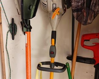 Gas powered and weed pole saw