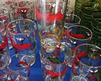 Pheasant themed Tumblr glassware