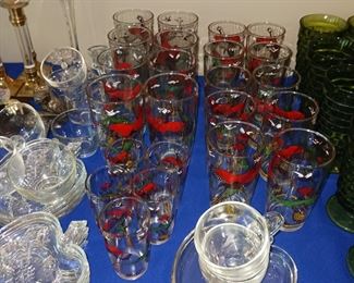 Pheasant hunting themed Tumblr glassware barware