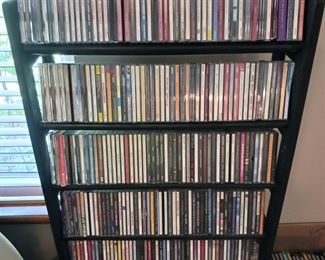 Nice selection of music CDs mostly rock and roll
