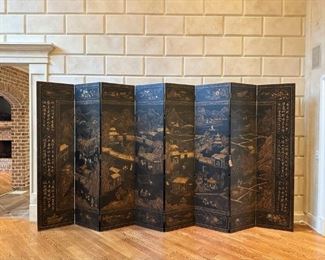 8 Panel Oriental Screen