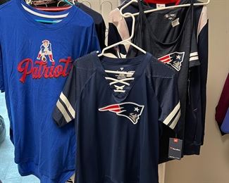 New England Patriot t-shirts, jerseys, and jackets