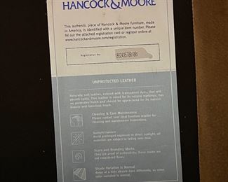 Hancock & Moore sofa