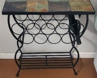 Wrought iron wine rack