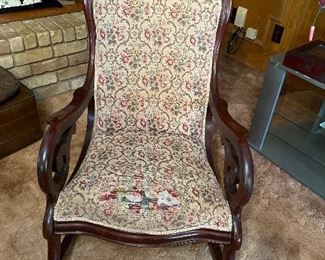 Antique Wooden Rocking Chair