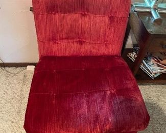 Velvet Red Chair