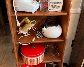 Vintage Mixer,  Tea Pot, measuring Cup and Dutch Oven