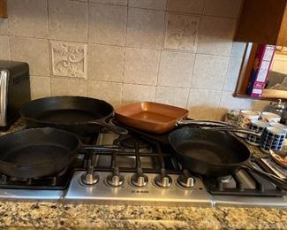 Vintage Cast Iron Skillets