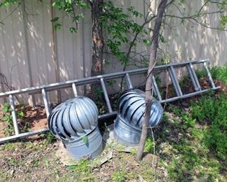 Wind Turbines,  Aluminum Ladder 