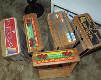 Vintage Wooden Fruit Cases