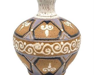 Signed Hand Thrown Studio Pottery Vase