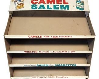 Vintage Metal Cigarette Store Display Shelf