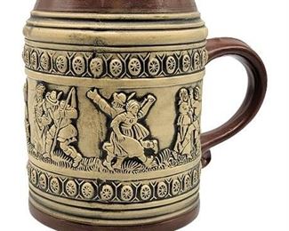 Vintage Gerzit W. Germany Ceramic Folk Dance Beer Stein