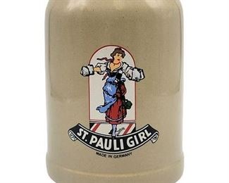 Vintage W. Germany St. Pauli Girl Ceramic Beer Stein
