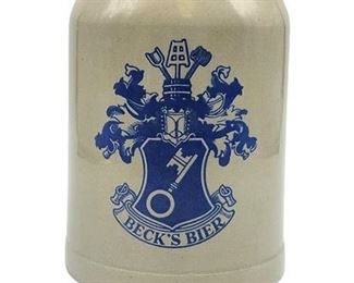 Vintage W. Germany Becks Ceramic Beer Stein
