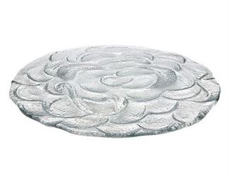 Don Shepherd for Blenko UV Reactive Cumulus Glass Platter #7830 (2 of 2)