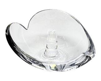 Nambe Crystal Heart Ring Holder