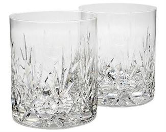 Astral Cut Crystal "Questa" Double Old Fashioned Glasses