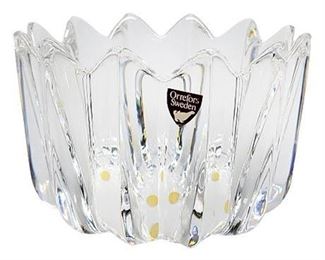 Orrefors "Fleur" Crystal Bowl