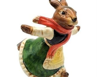 Vintage Goebel Bavarian Skating Lady Rabbit