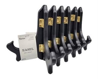 Lot of 6 Darice Black Easels, New w/ Tags