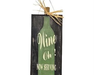 Decorative Wooden Wine Sign